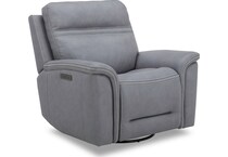 gray leather recliner   