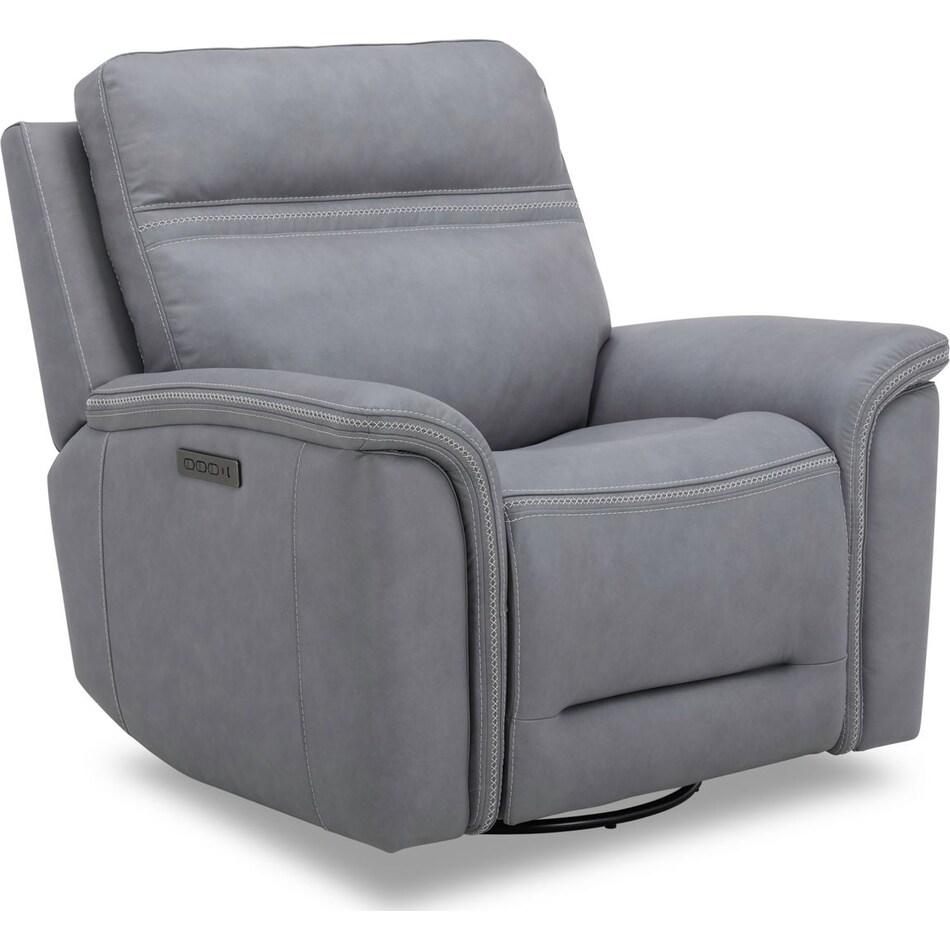 gray leather recliner   