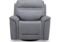 gray leather recliner   