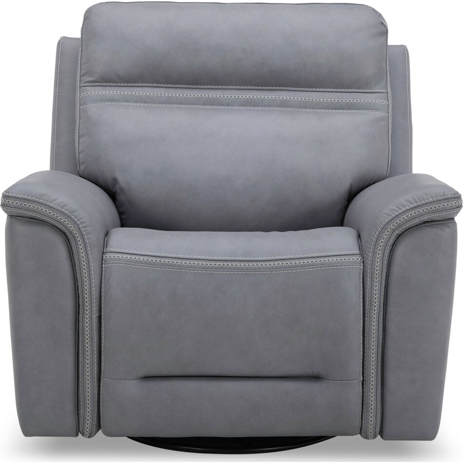 gray leather recliner   
