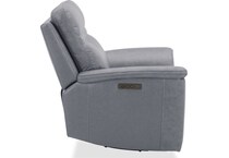 gray leather recliner   