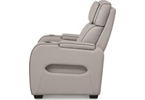 gray leather recliner   