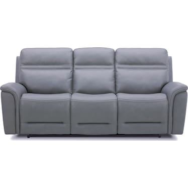 Power Reclining Sofa with Zero Gravity- Blue Gray