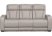 gray leather upholstery   