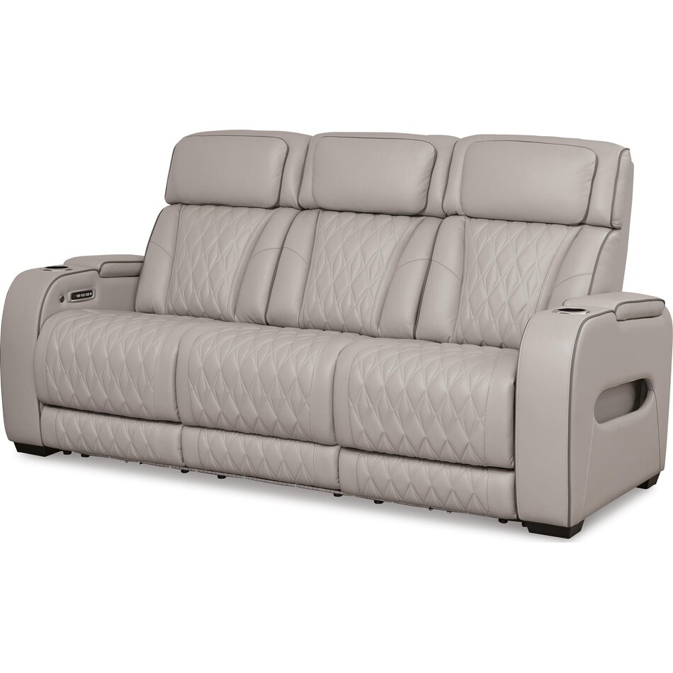 gray leather upholstery   