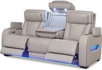 gray leather upholstery   
