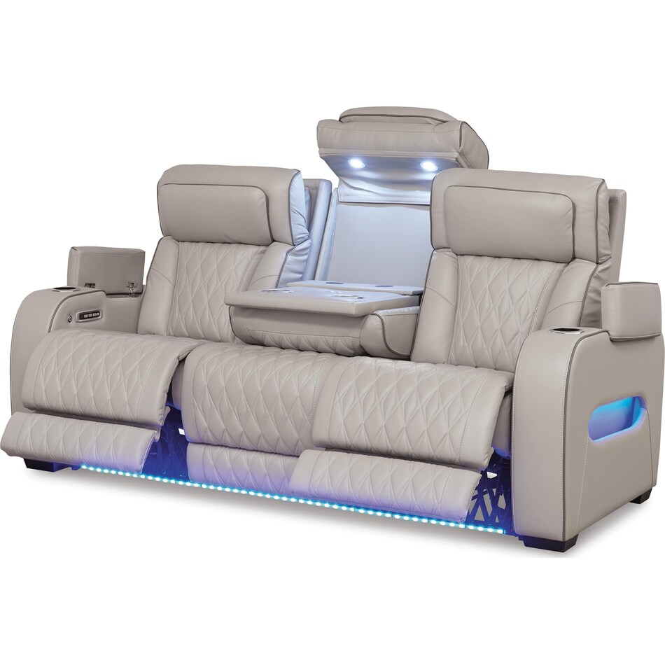 gray leather upholstery   