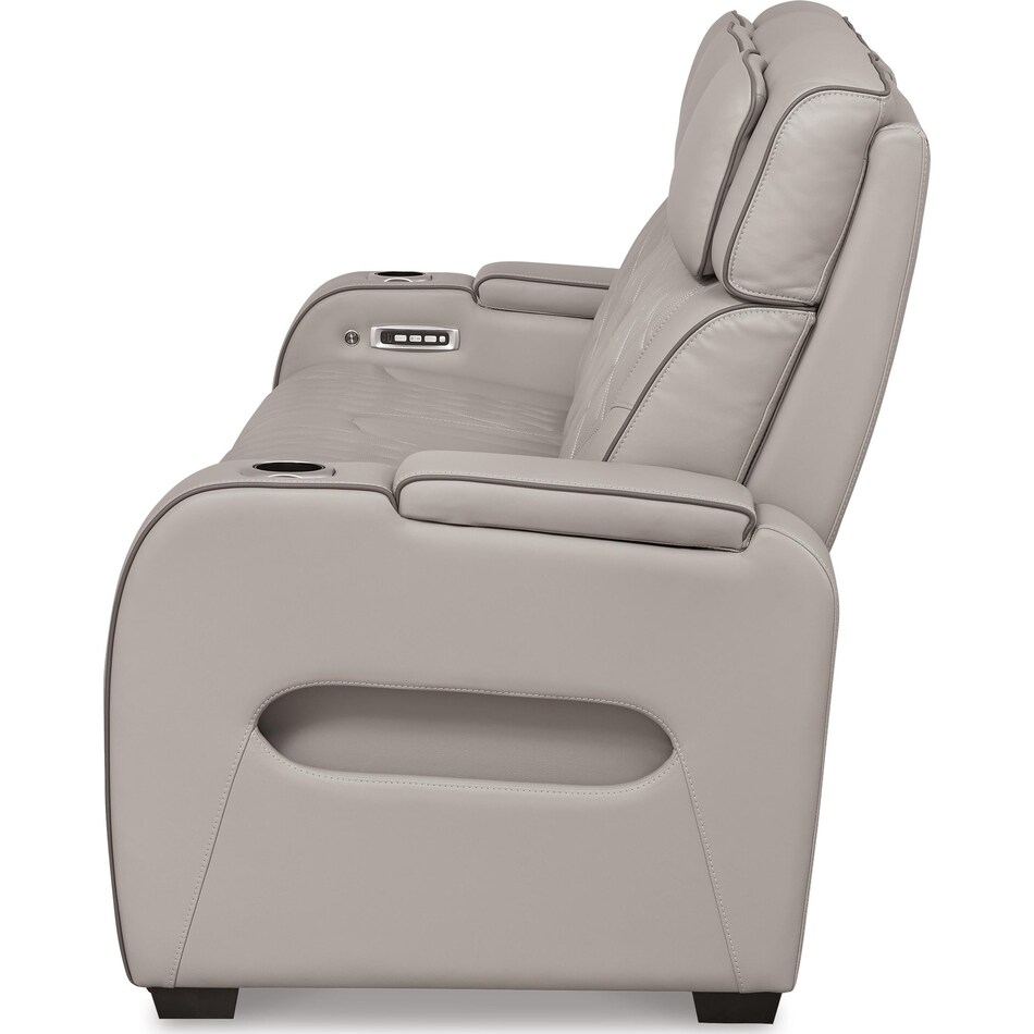 gray leather upholstery   
