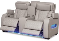 gray leather upholstery   