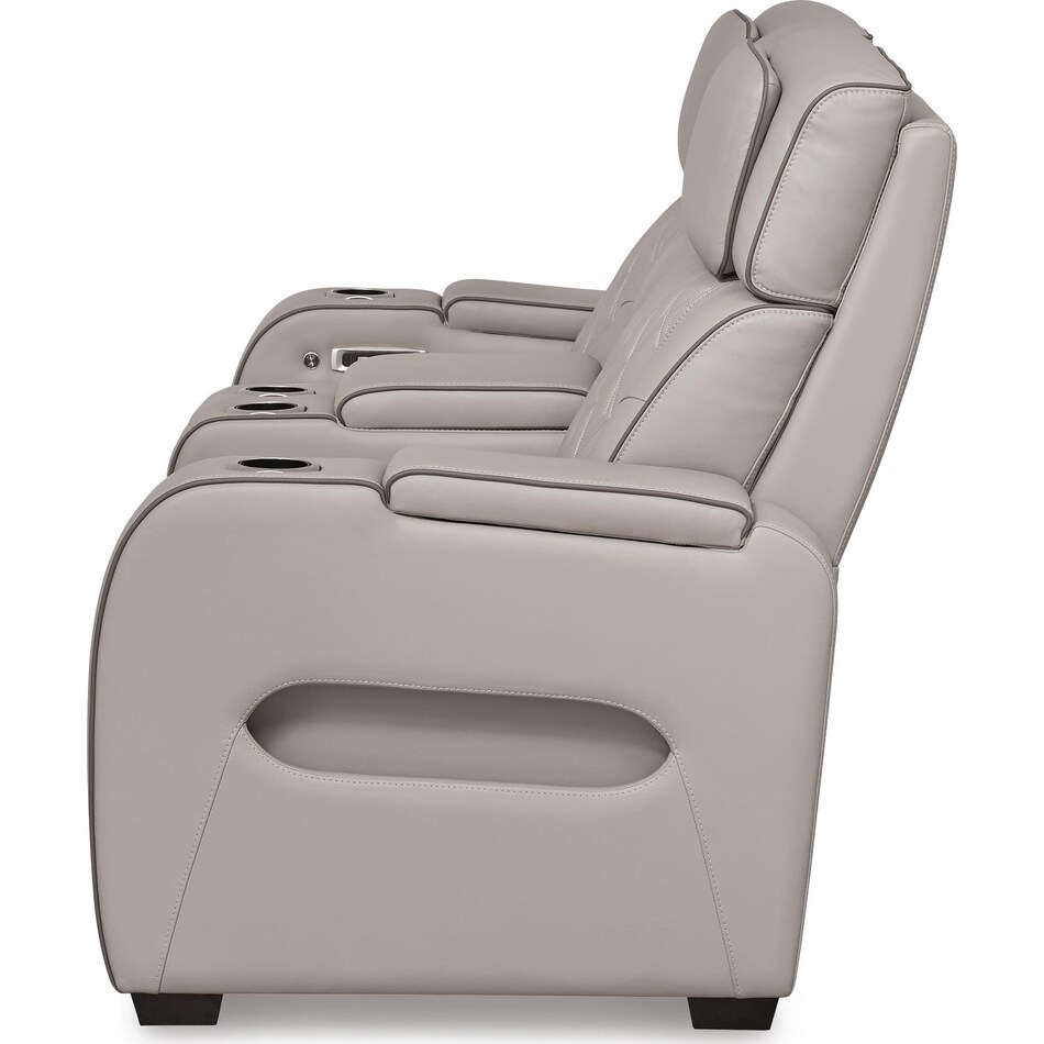 gray leather upholstery   