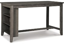 gray pub tables bars and stools   