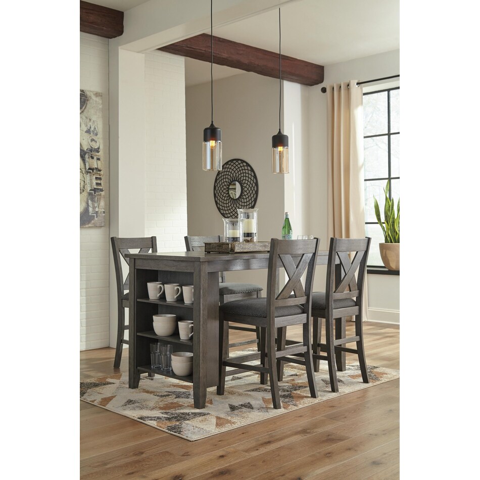 gray pub tables bars and stools   