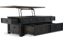 grayish brown black occasional tables   