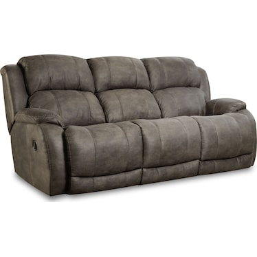 Double Reclining Sofa with Console
