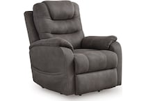 gunmetal fabric recliners   