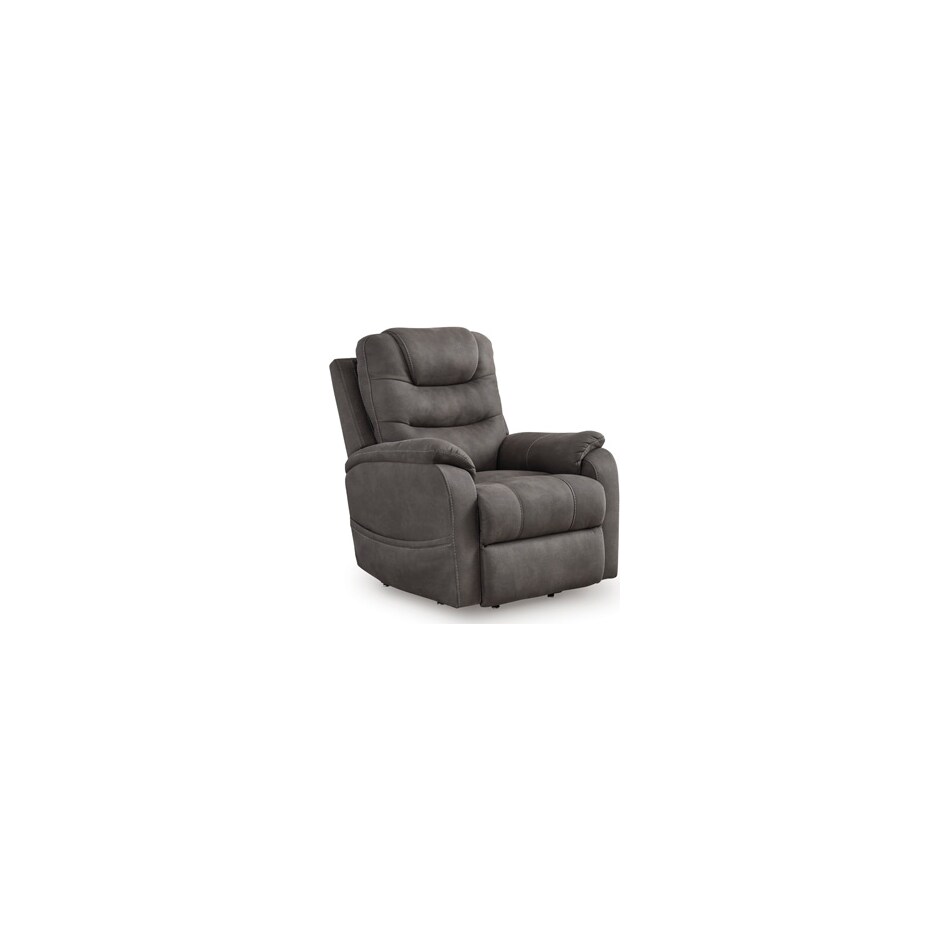 gunmetal fabric recliners   