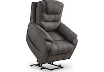 gunmetal fabric recliners   
