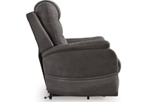 gunmetal fabric recliners   