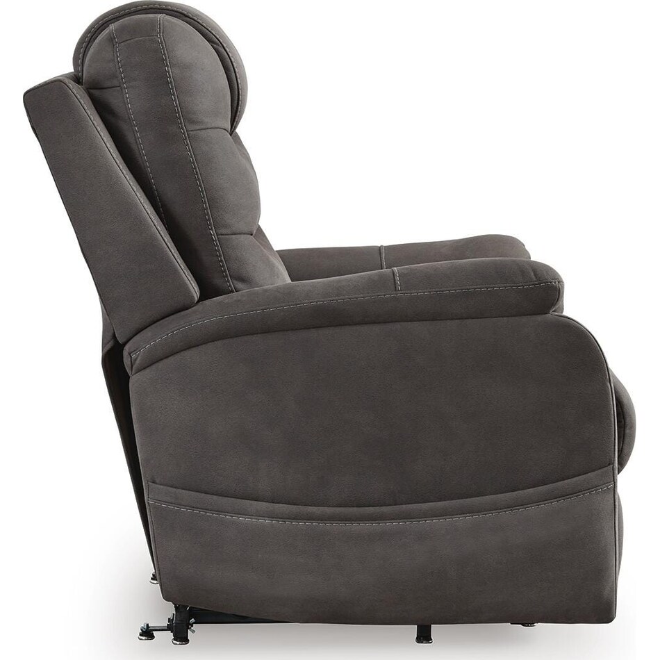 gunmetal fabric recliners   