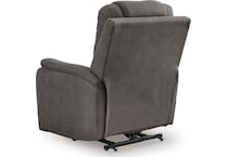 gunmetal fabric recliners   