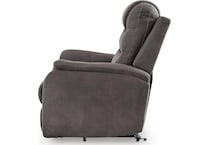 gunmetal fabric recliners   