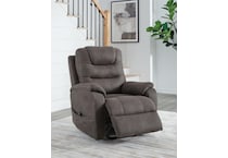 gunmetal fabric recliners   