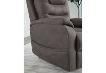 gunmetal fabric recliners   