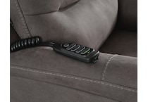gunmetal fabric recliners   