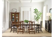 heritage maple medium stain dining room suites   