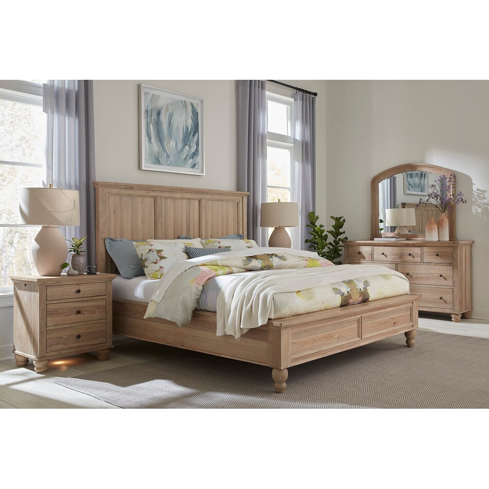 khaki bedroom   