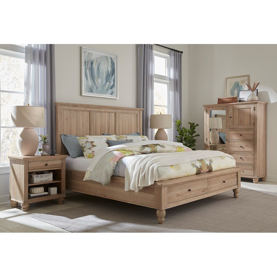 khaki bedroom   