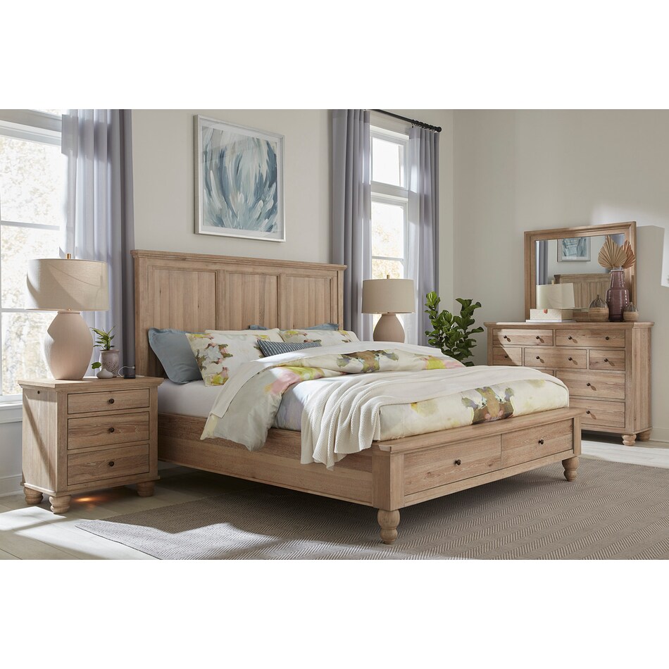 khaki bedroom   