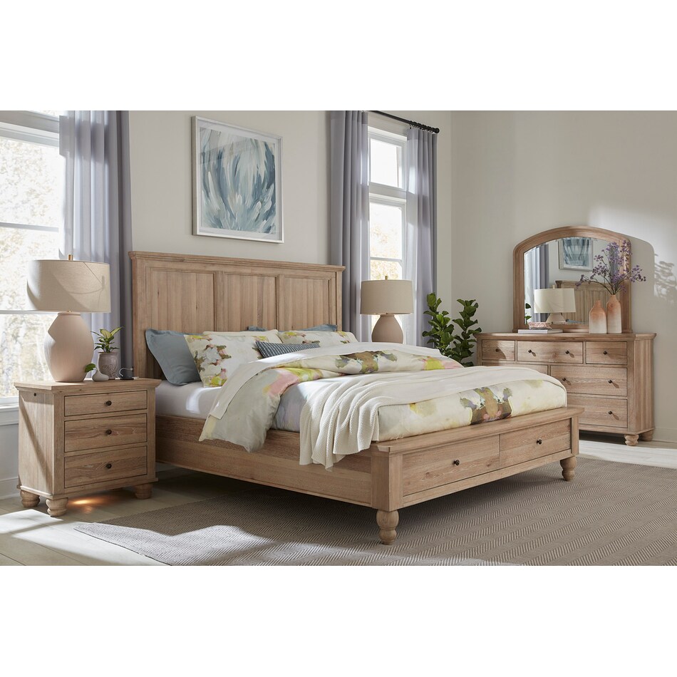 khaki bedroom   