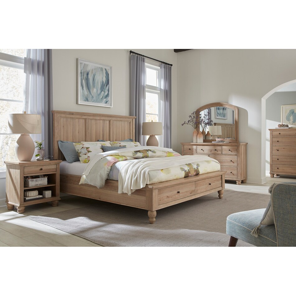 khaki bedroom   
