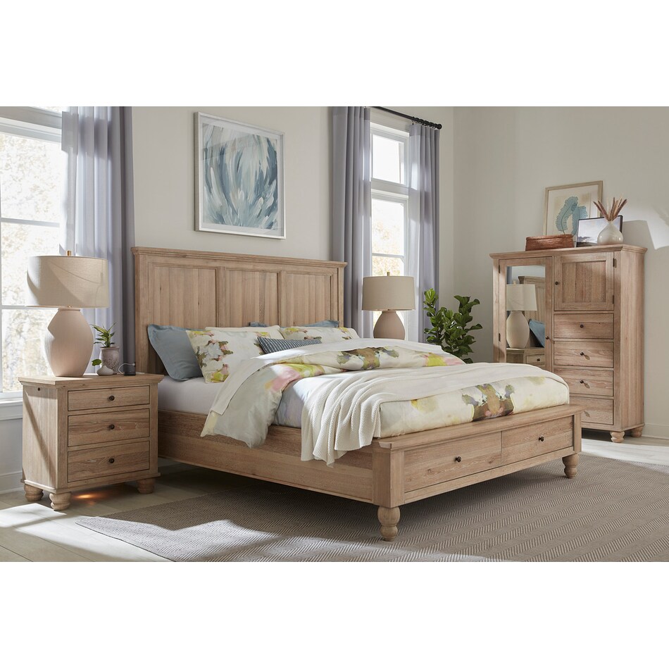 khaki bedroom   