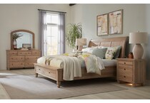 khaki bedroom   