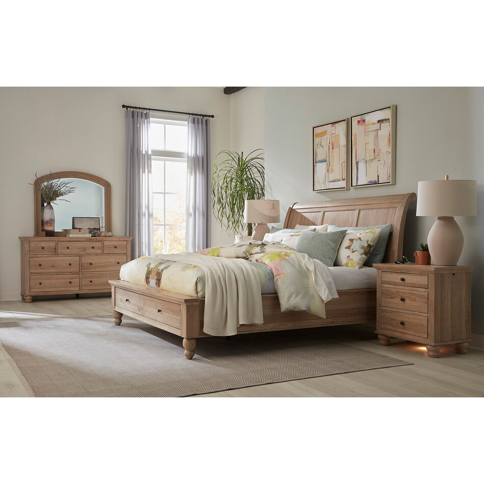 khaki bedroom   