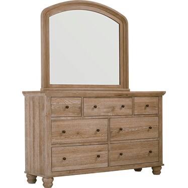 Cambridge Double Dresser Mirror - Modern Khaki