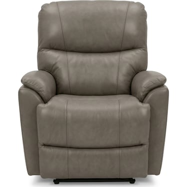 Power Leather Rocking Recliner w/ Headrest & Lumbar