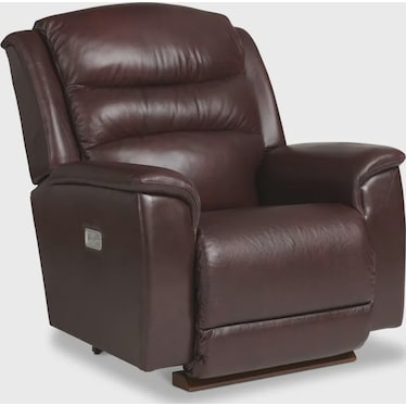 Power Leather Wall Recliner w/ Headrest & Lumbar