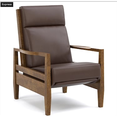Leather Push Back Recliner