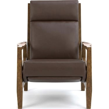 Leather Push Back Recliner