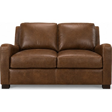 Italian Leather Loveseat