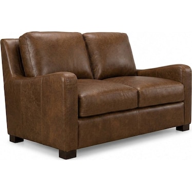 Italian Leather Loveseat