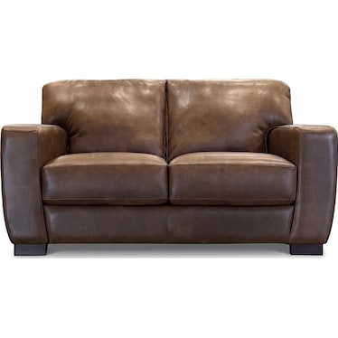 Italian Leather Loveseat
