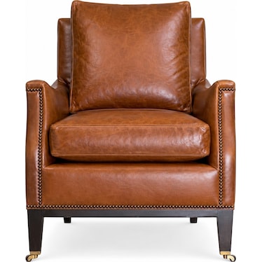 Leather Chair with Castors