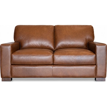 Italian Leather Loveseat