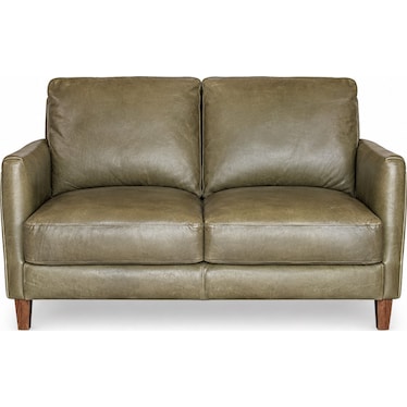 Italian Leather Loveseat