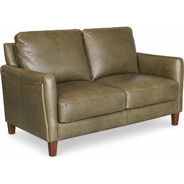 Italian Leather Loveseat
