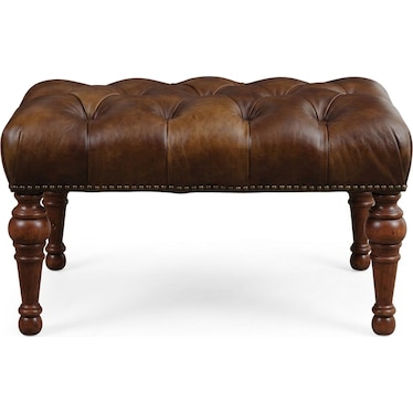 Leopold Leather Ottoman